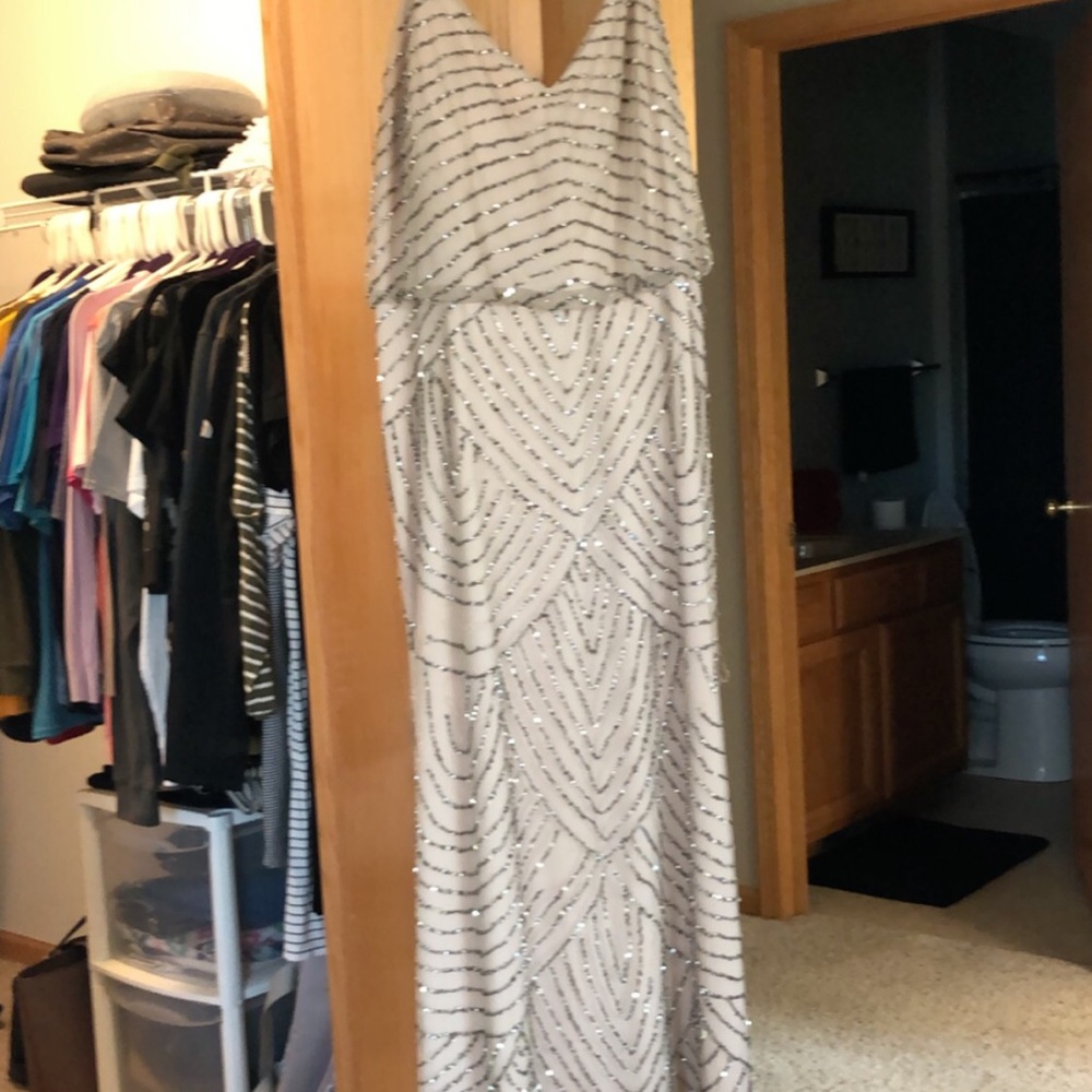Sequined bridesmaid dress